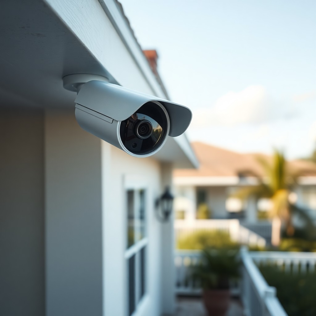Locksmith Chick outdoor security cameras on-site in Navarre, FL