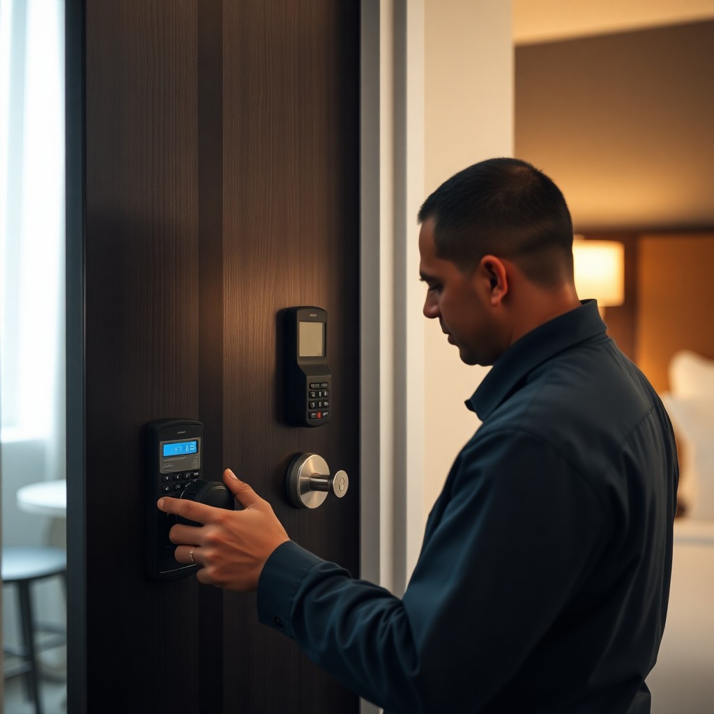 Locksmith Chick hotel lock service on-site in Niceville, FL