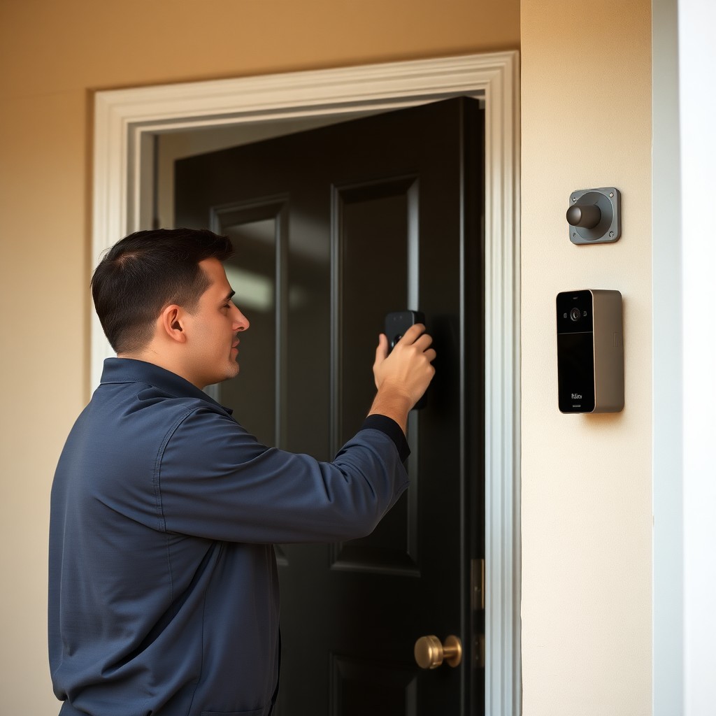 Locksmith Chick video doorbell installation on-site in Niceville, FL