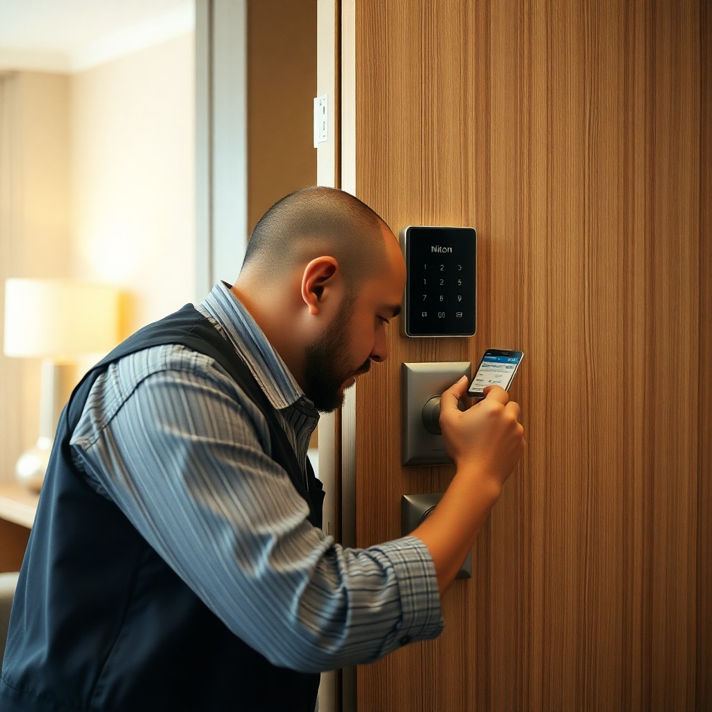 Locksmith Chick hotel lock service on-site in Okaloosa Island, FL