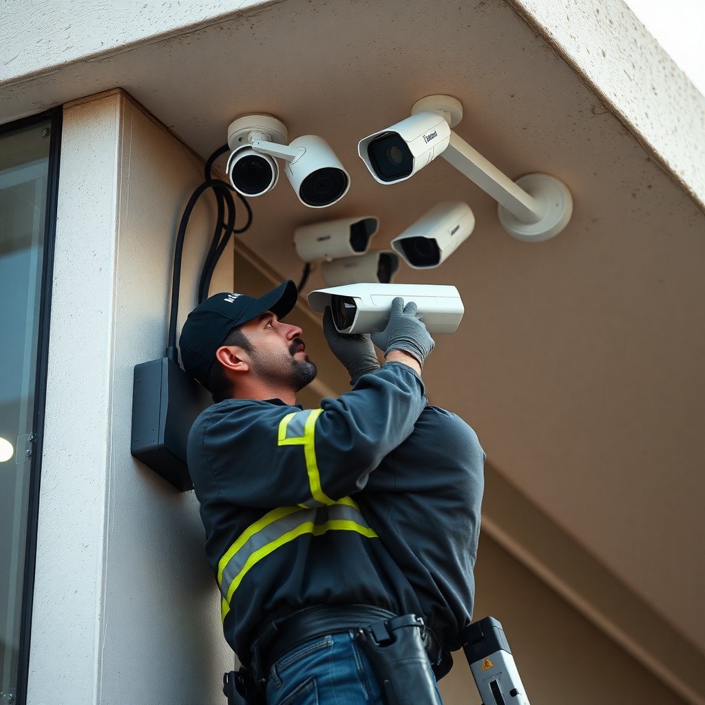 Locksmith Chick business security cameras on-site in Pace, FL