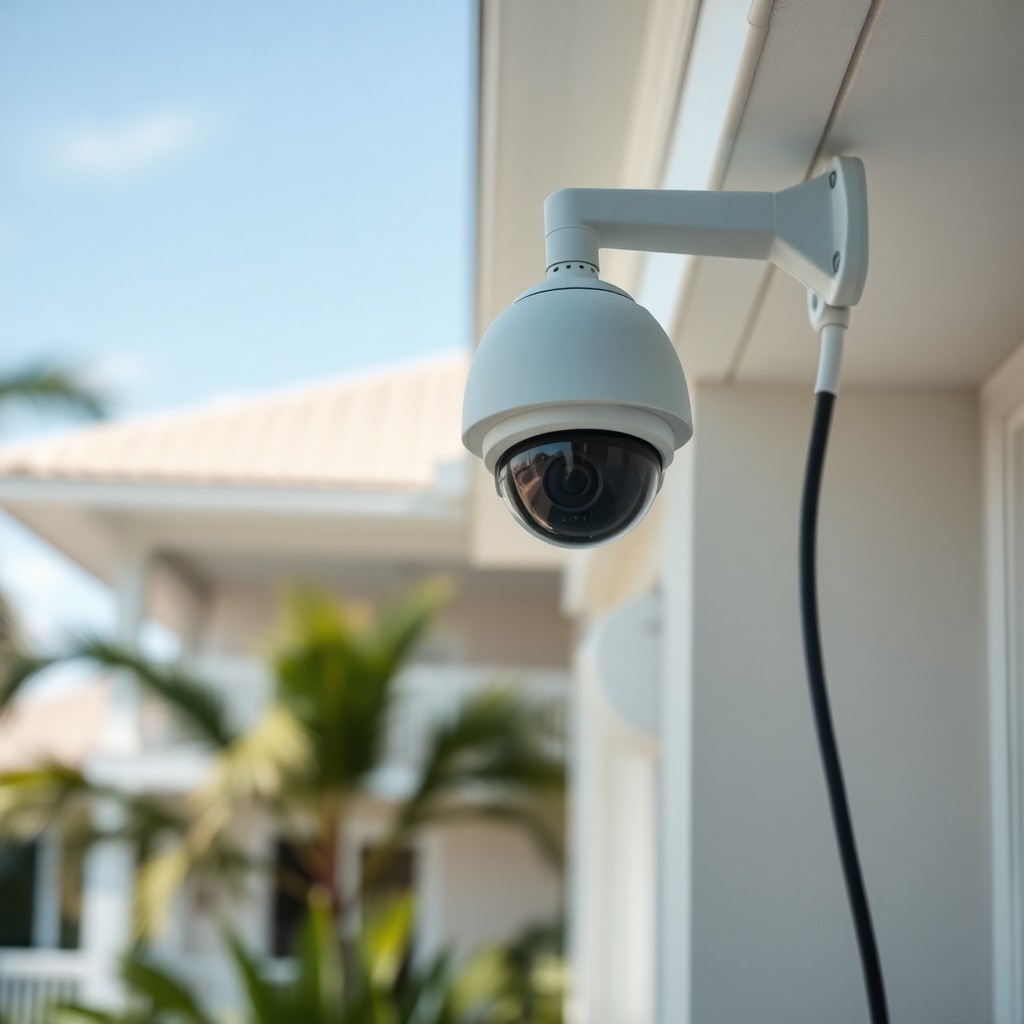 Locksmith Chick outdoor security cameras on-site in Pace, FL