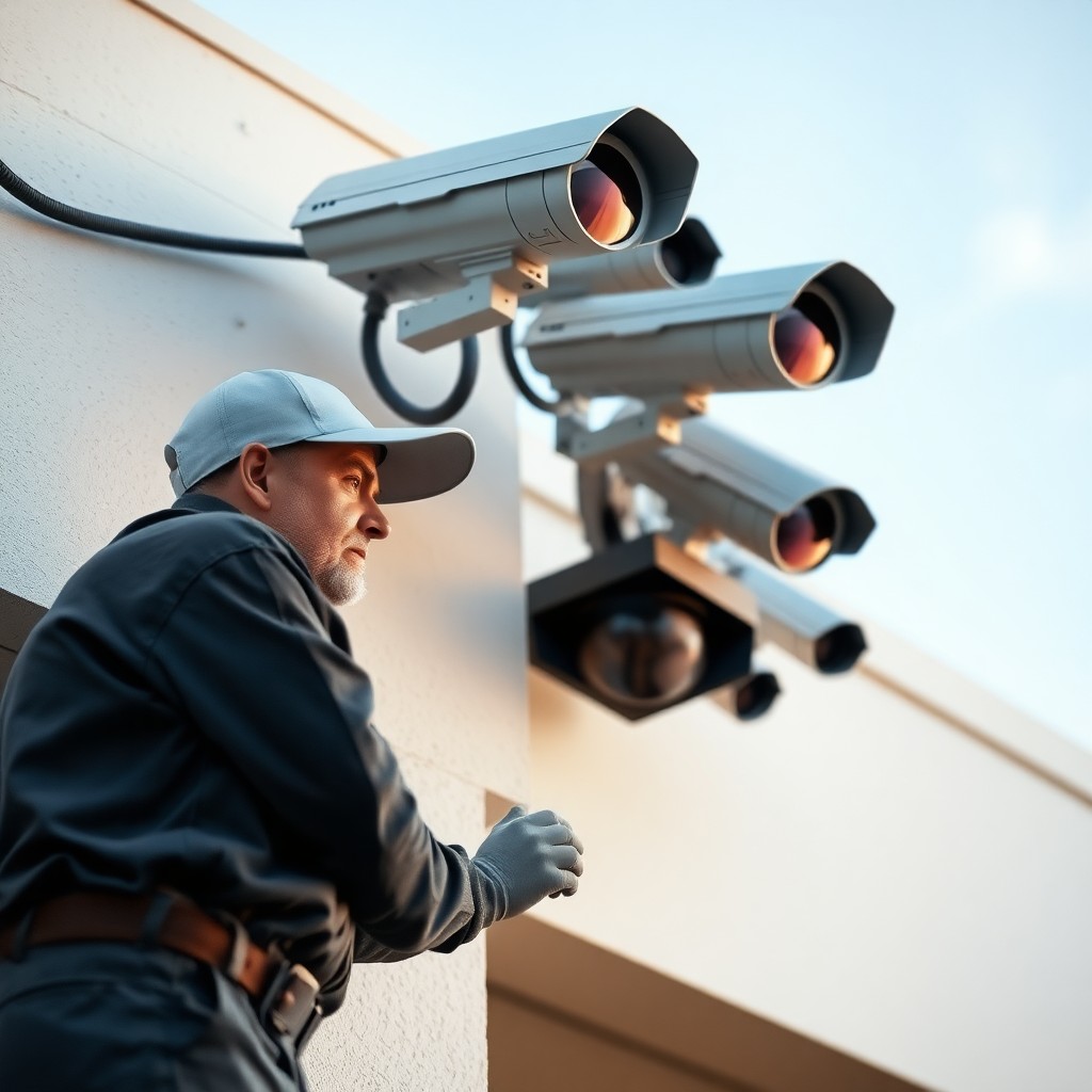 Locksmith Chick business security cameras on-site in Panama City Beach, FL