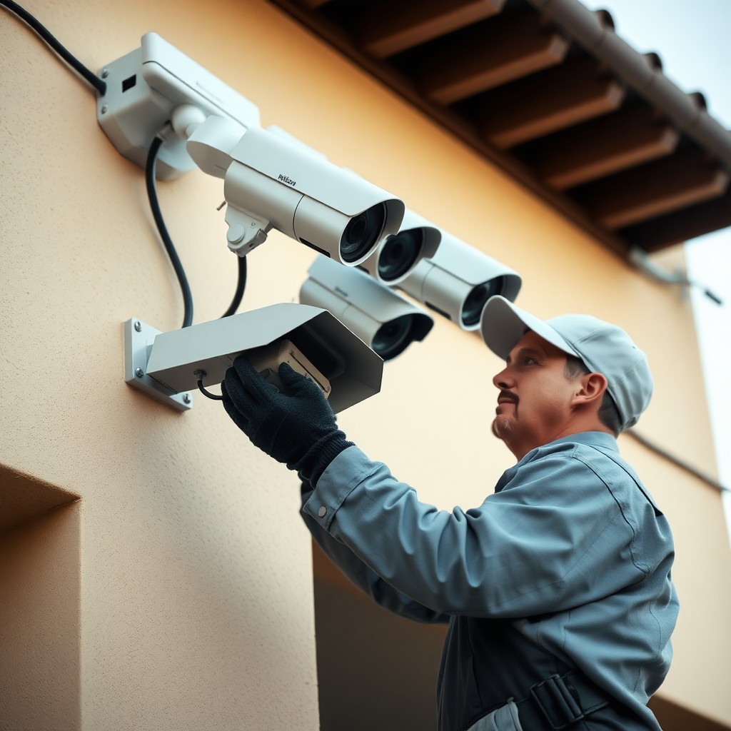 Locksmith Chick business security cameras on-site in Pensacola, FL