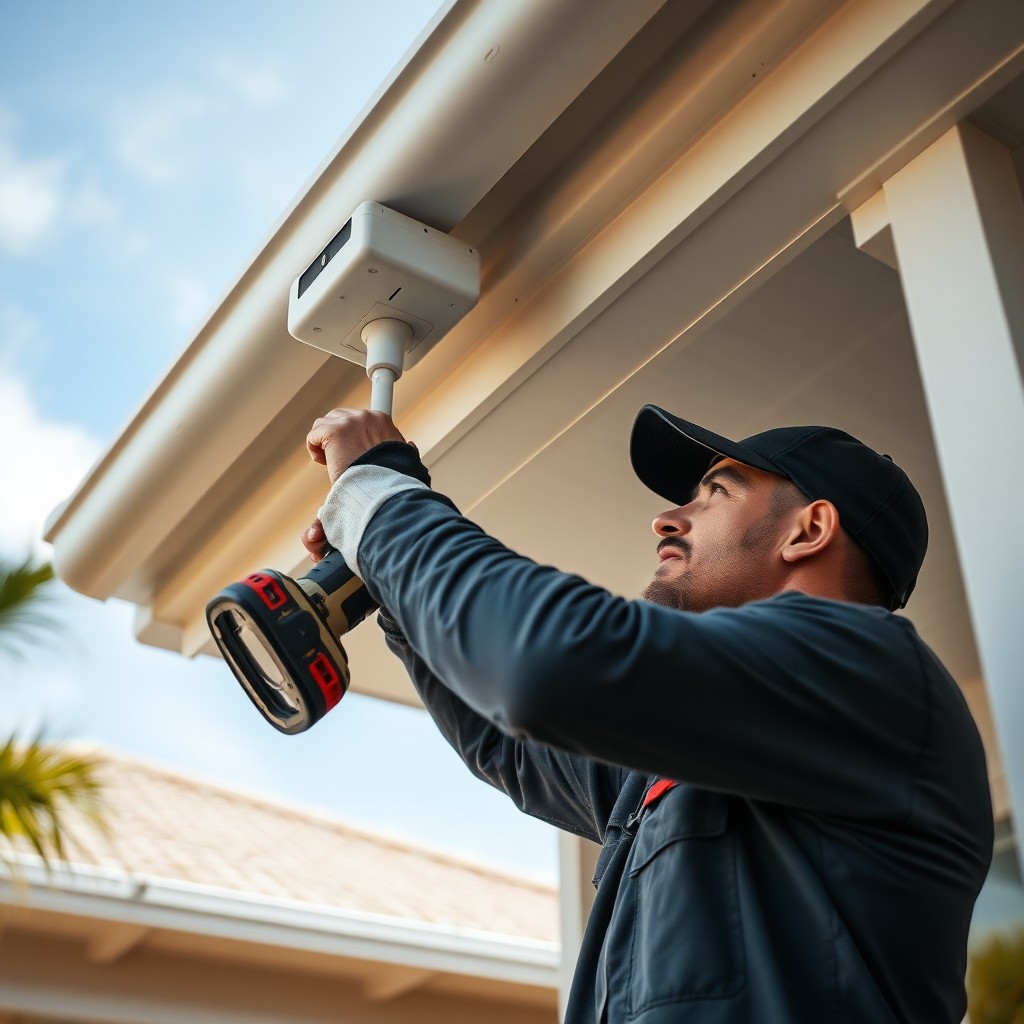 Locksmith Chick security camera installation on-site in Pensacola, FL