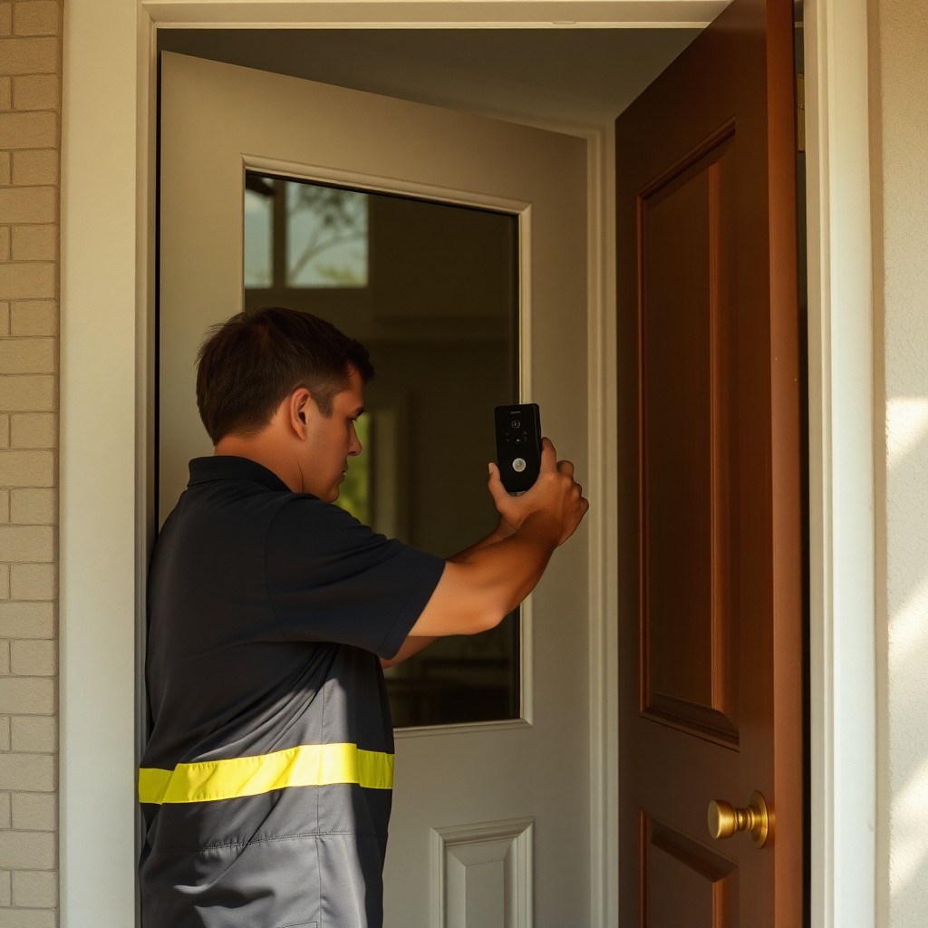 Locksmith Chick video doorbell installation on-site in Pensacola, FL