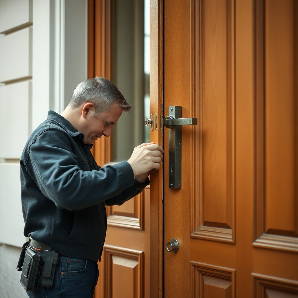 Locksmith Chick multipoint lock repair on-site in Rosemary Beach, FL