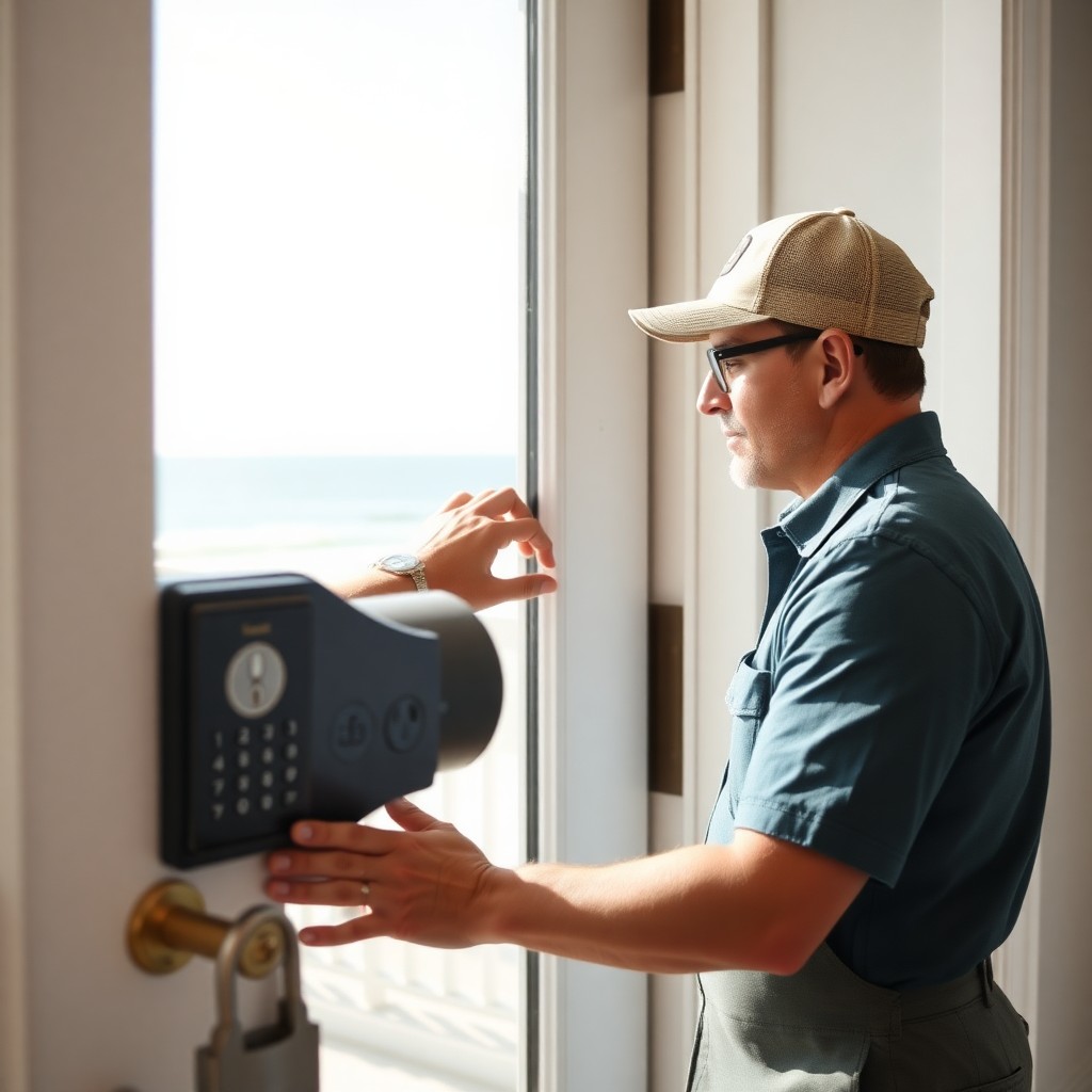 Locksmith Chick vacation rental locks on-site in Rosemary Beach, FL