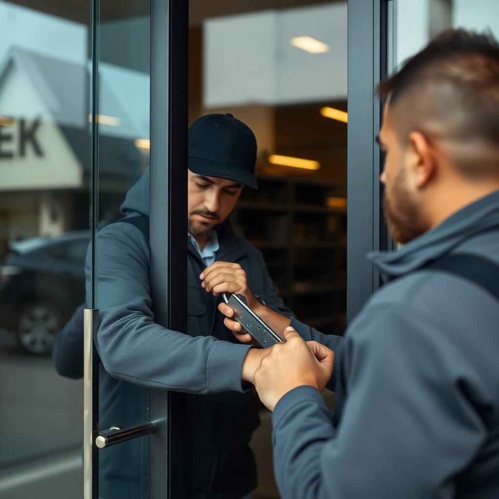 Locksmith Chick commercial locksmith on-site in Sandestin, FL