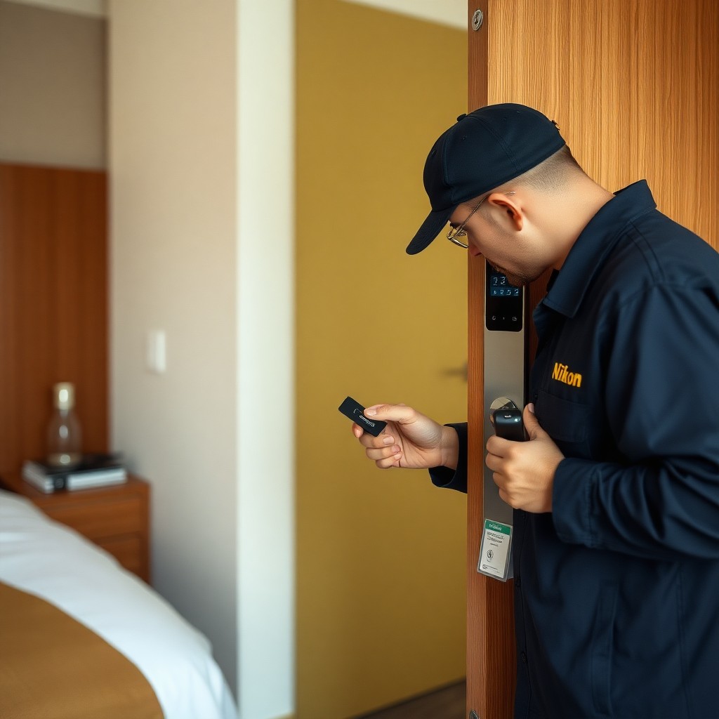 Locksmith Chick hotel lock service on-site in Sandestin, FL