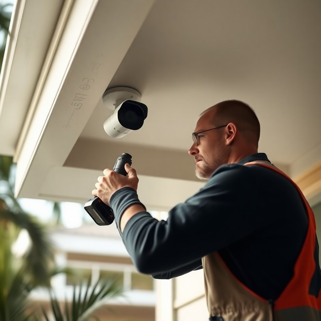 Locksmith Chick security camera installation on-site in Sandestin, FL
