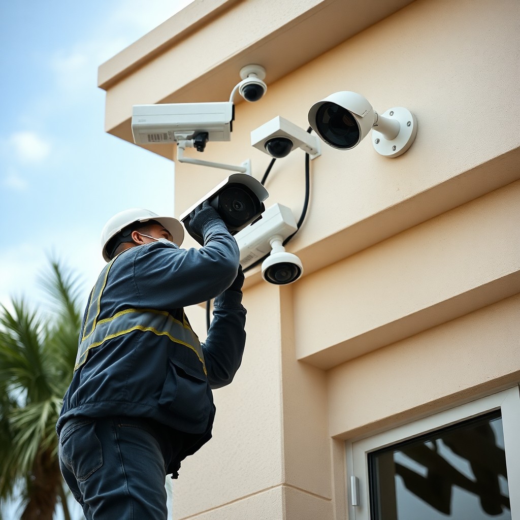 Locksmith Chick business security cameras on-site in Santa Rosa Beach, FL