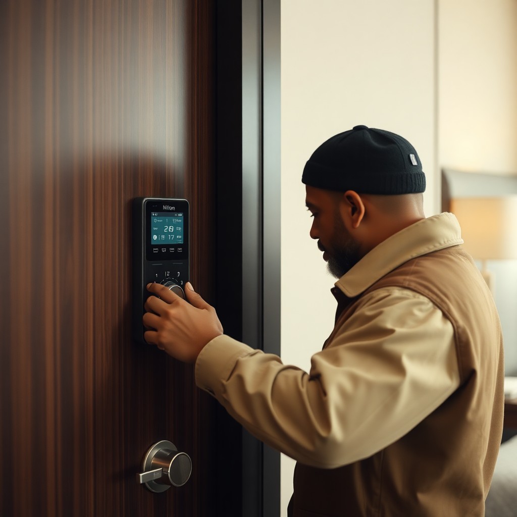 Locksmith Chick hotel lock service on-site in Santa Rosa Beach, FL
