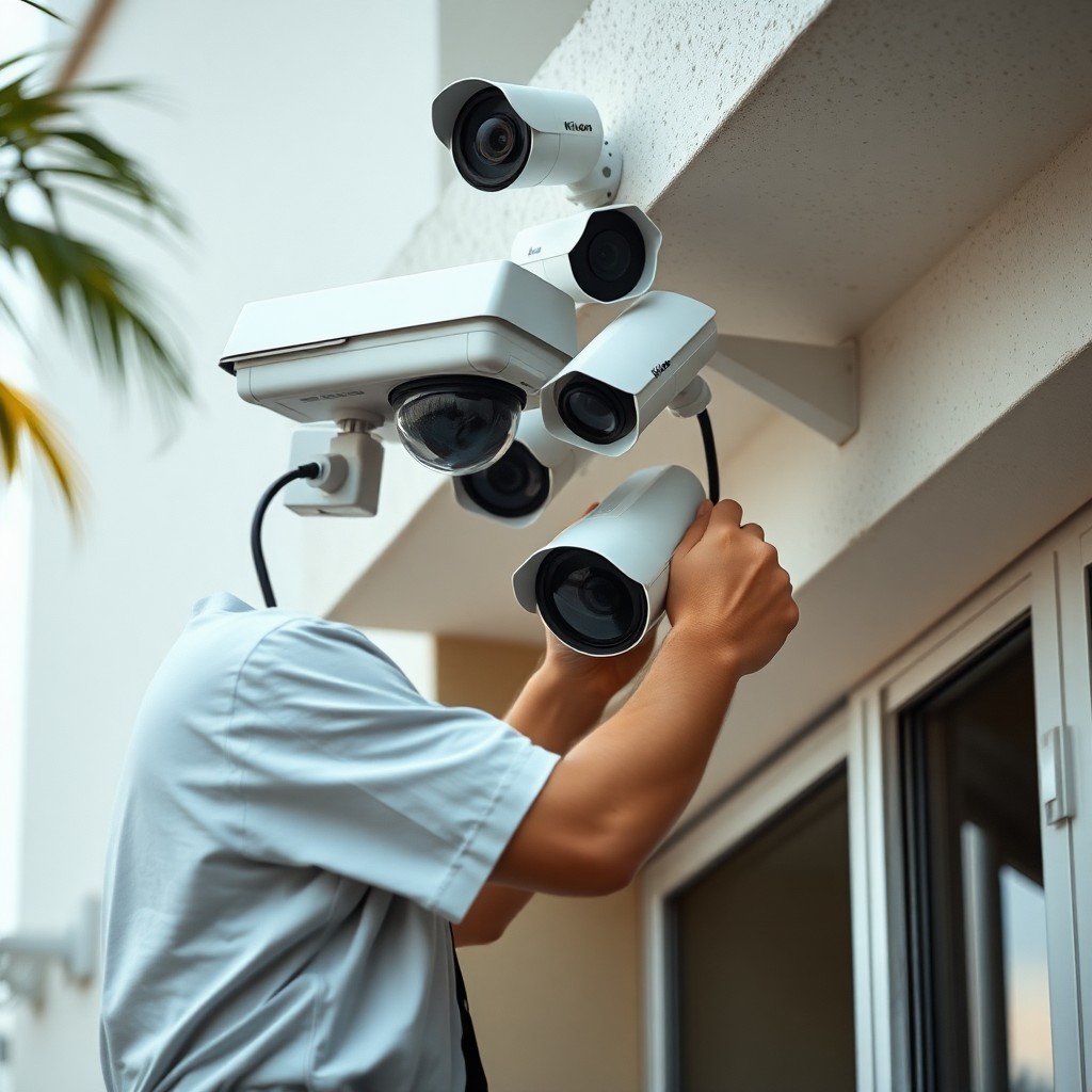 Locksmith Chick business security cameras on-site in Seacrest, FL