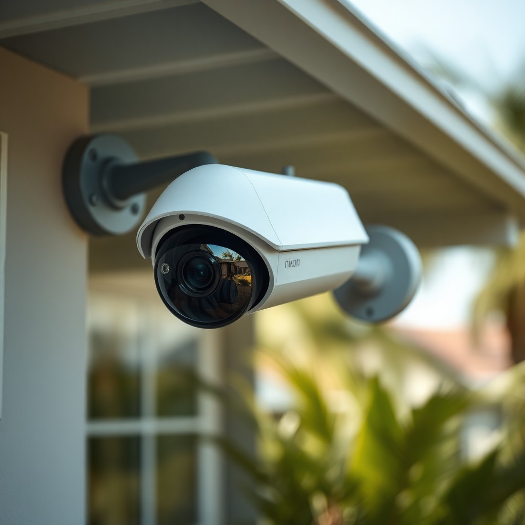 Locksmith Chick outdoor security cameras on-site in Seacrest, FL
