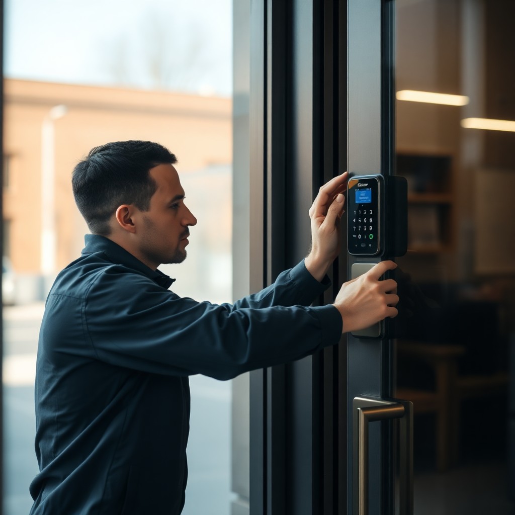 Locksmith Chick access control installation on-site in Seaside, FL