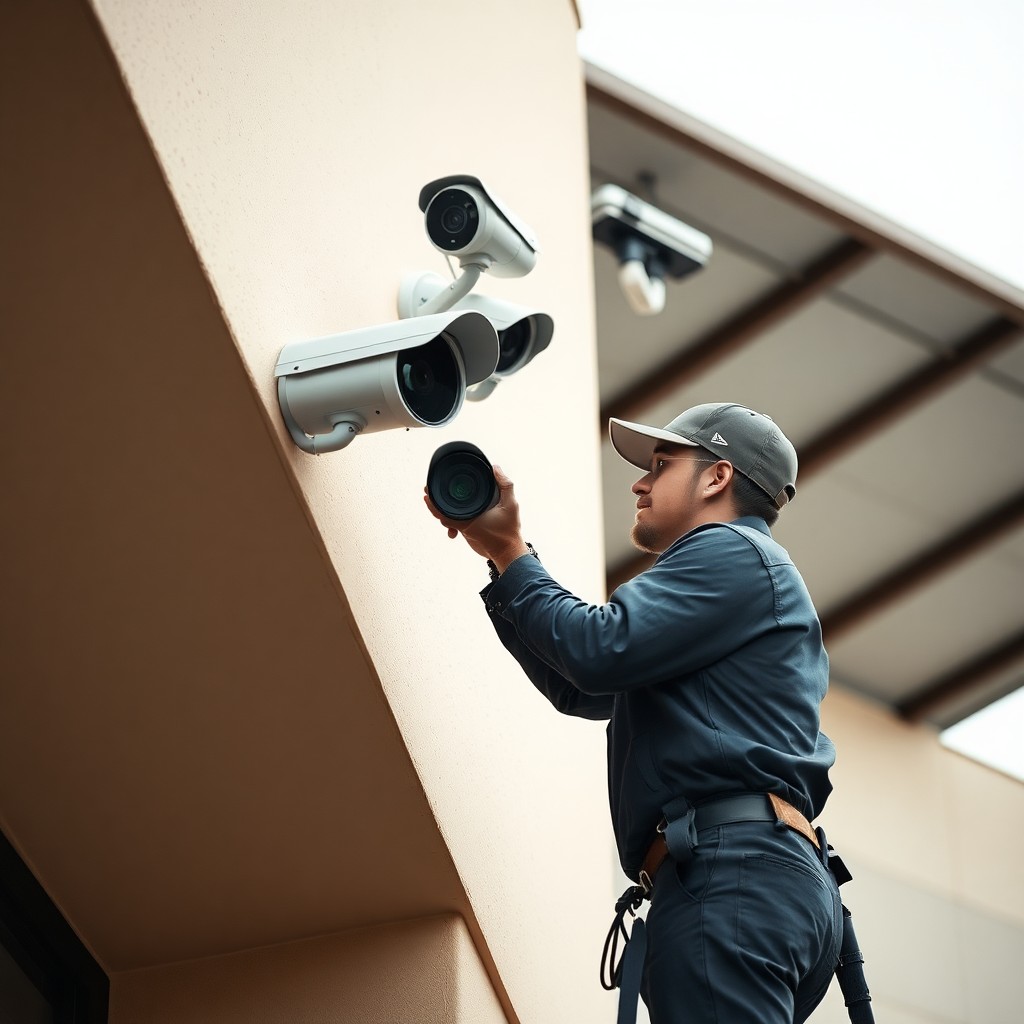 Locksmith Chick business security cameras on-site in Seaside, FL