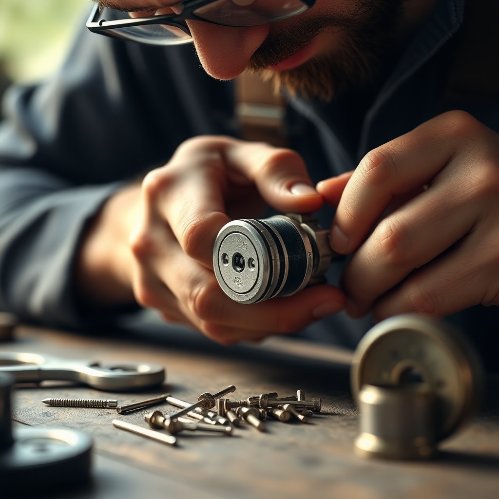 Locksmith Chick rekey service on-site in Seaside, FL