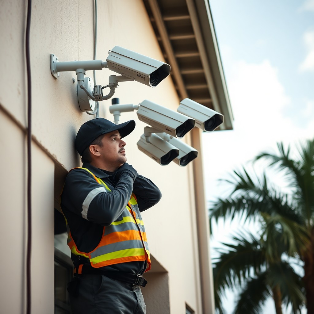 Locksmith Chick business security cameras on-site in Shalimar, FL