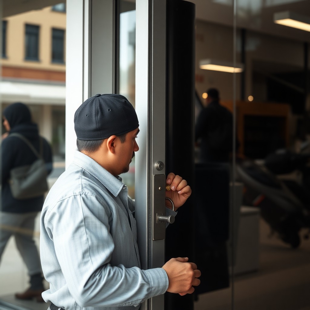 Locksmith Chick commercial locksmith on-site in Shalimar, FL