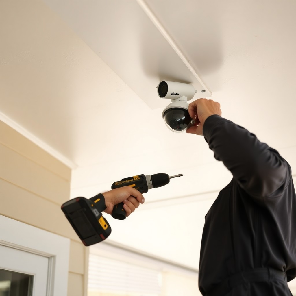 Locksmith Chick security camera installation on-site in Shalimar, FL