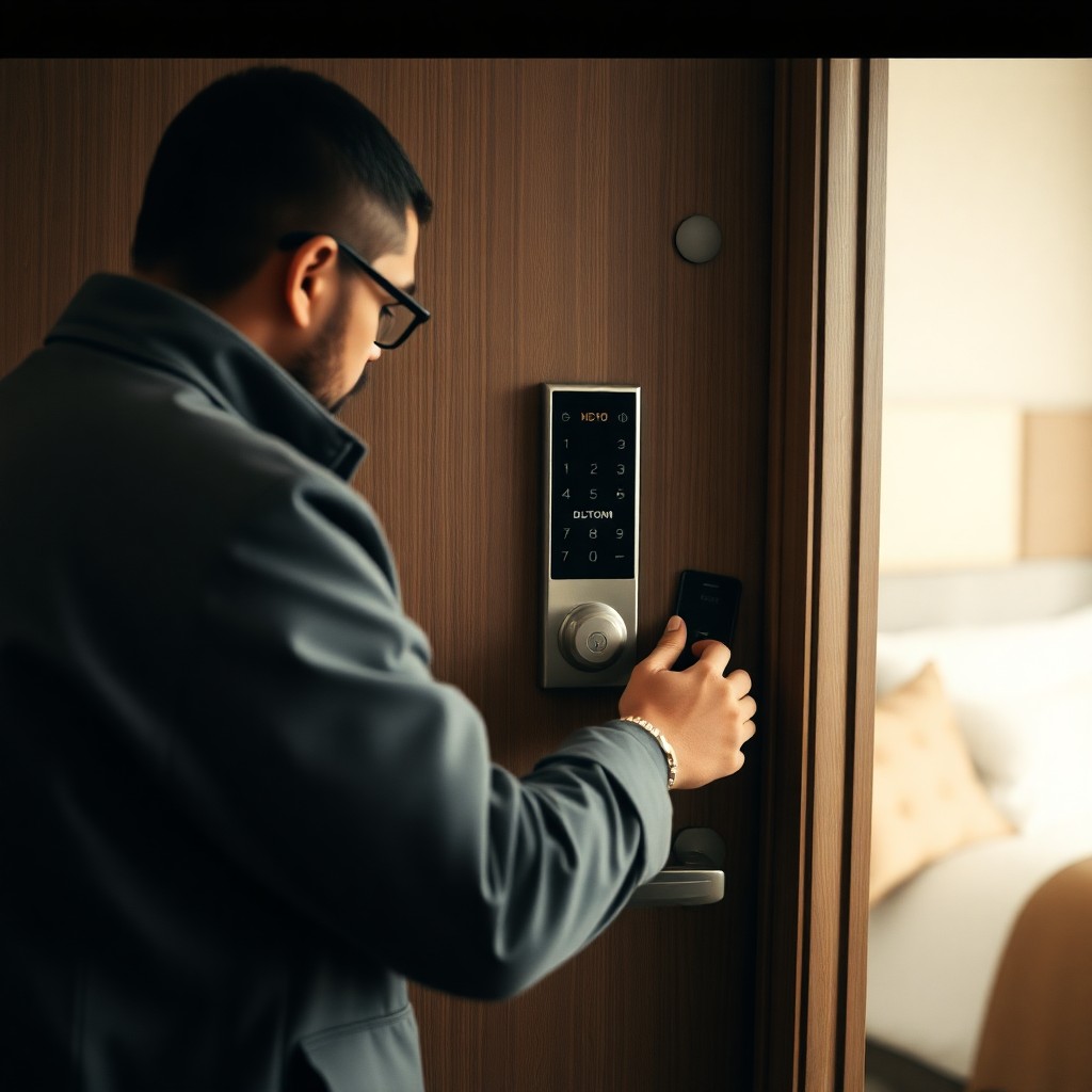 Locksmith Chick hotel lock service on-site in Valparaiso, FL