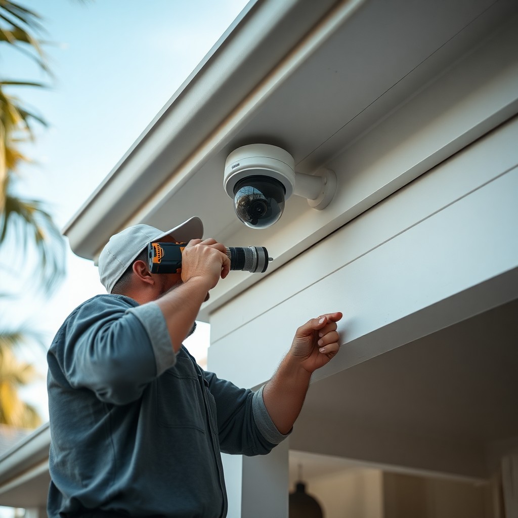 Locksmith Chick security camera installation on-site in Valparaiso, FL