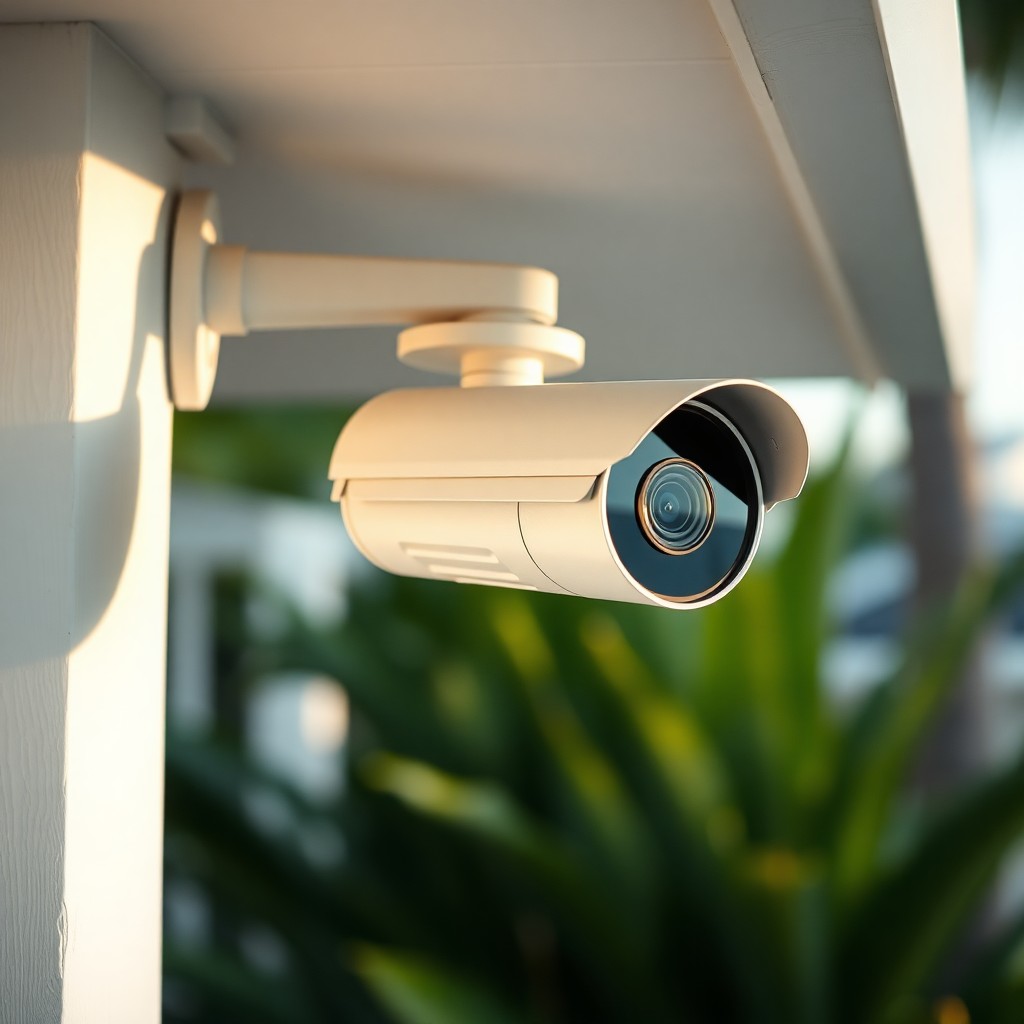 Locksmith Chick outdoor security cameras on-site in Watercolor, FL