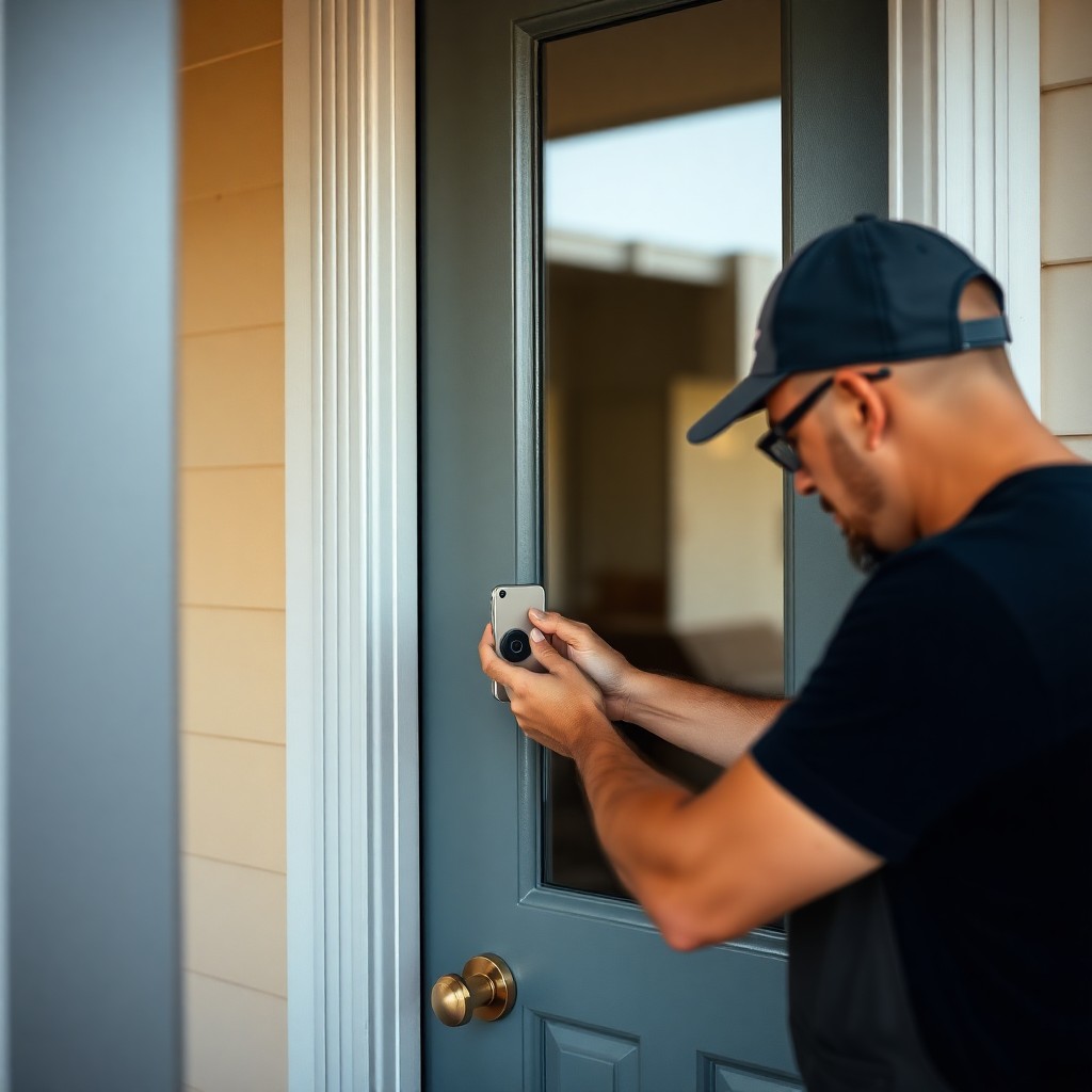 Locksmith Chick smart lock installation on-site in Watercolor, FL