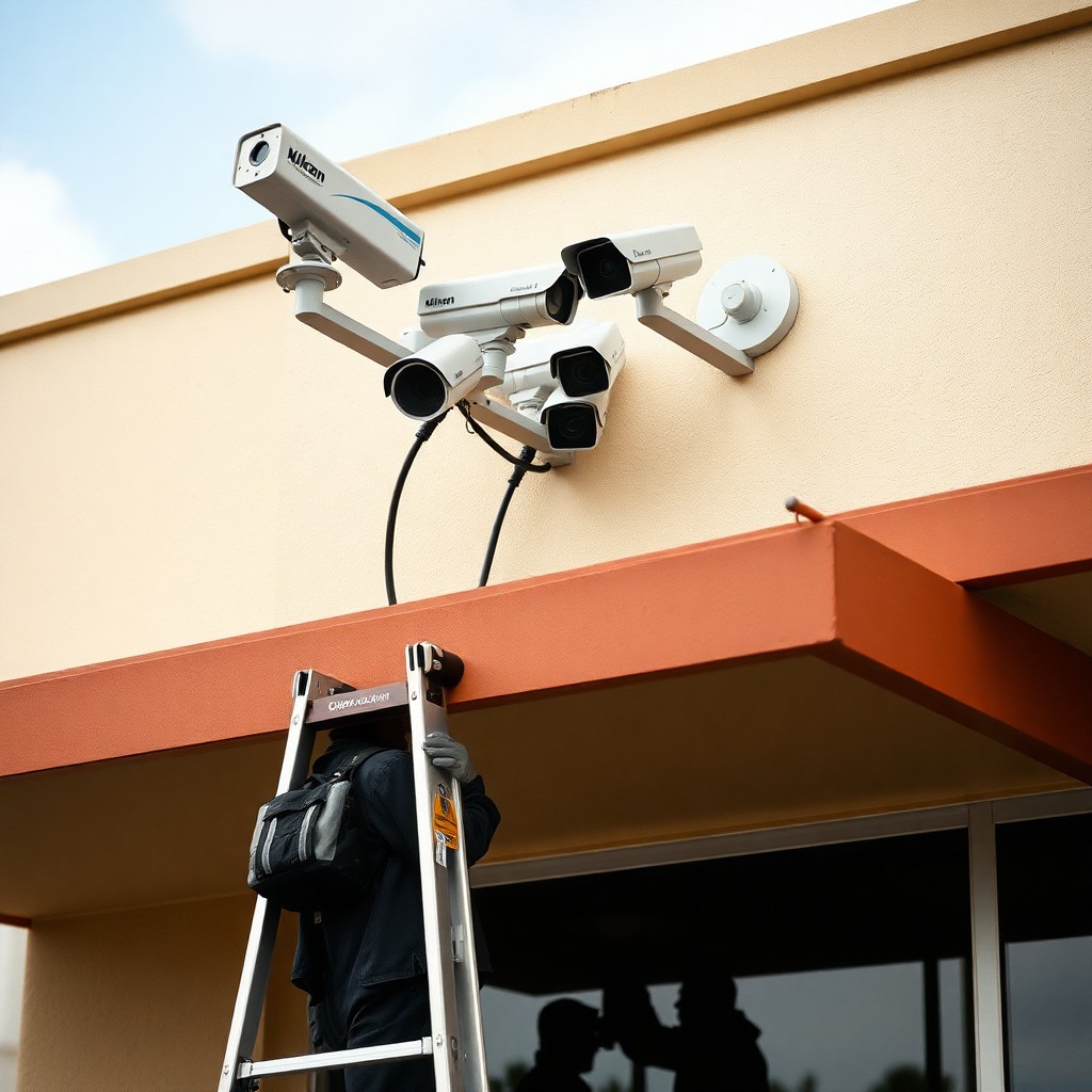 Locksmith Chick business security cameras on-site in WaterSound, FL