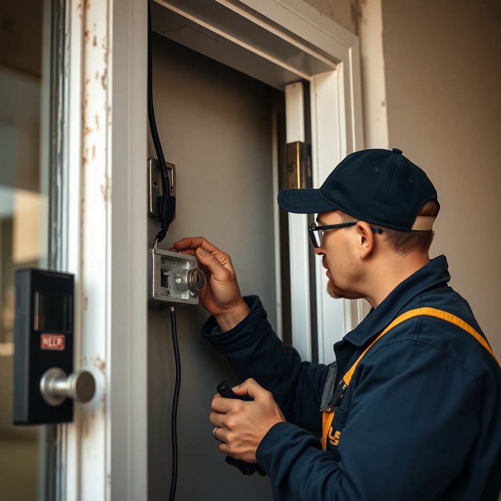 Locksmith Chick electronic lock service on-site in WaterSound, FL