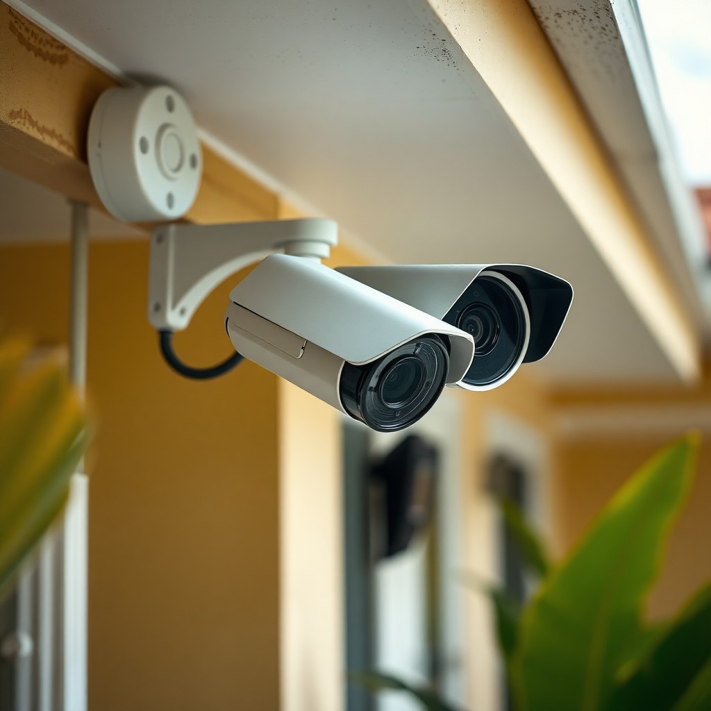 Locksmith Chick outdoor security cameras on-site in WaterSound, FL