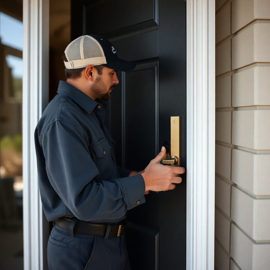 Locksmith Chick smart lock installation on-site in WaterSound, FL